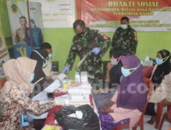 Peduli Korban Banjir, Kodim 0718 Pati Bersama Relawan Lainnya Mengadakan Pengobatan Gratis