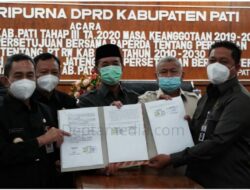 Raperda Perubahan Perda RTRW Kabupaten Pati Mendapatkan Persetujuan Bersama Dalam Sidang Paripurna