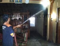 Akibat Korsleting Arus Listrik, Rumah Warga Desa Brati Kebakaran
