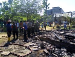 Kebakaran di Desa Karangwotan Puncakwangi Hanguskan Satu Rumah dan Satu Kandang Kambing