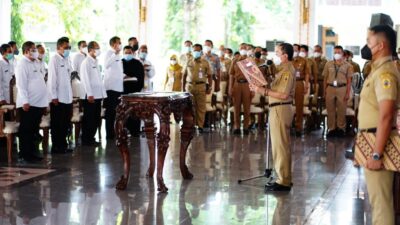 Perubahan SOTK, Sejumlah Pejabat Pemkab Ikuti Pelantikan