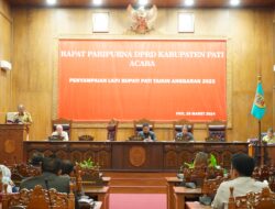 Pj Bupati Pati Sampaikan LKPJ Tahun 2023 Kepada DPRD Kabupaten Pati Pada Rapat Paripurna